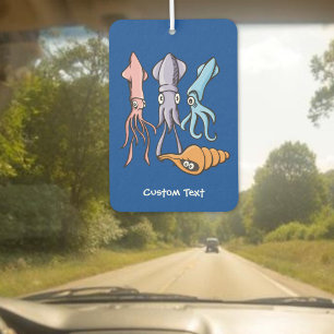 Squid Cartoons Air Freshener