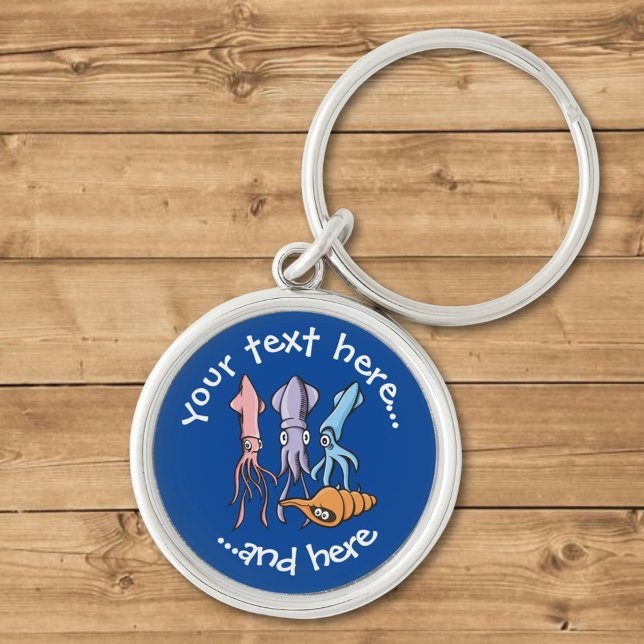 Squid Cartoons Keychain (Creator Uploaded)