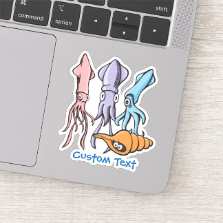 Squid Cartoons Sticker