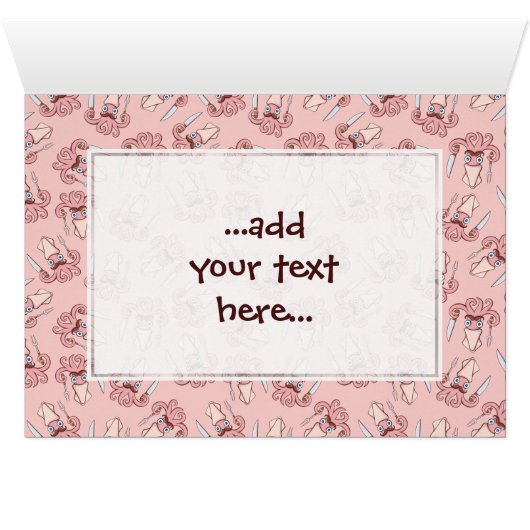 Squid Chef Cartoon (Inside Horizontal (Bottom))