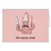 Squid Chef Cartoon (Front Horizontal)