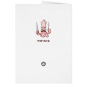 Squid Chef Cartoon Cards (Back)