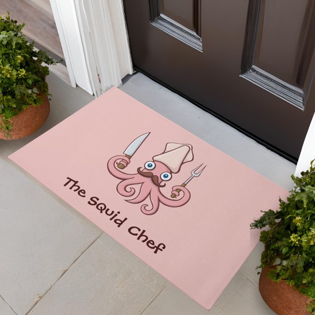 Squid Chef Cartoon Doormat (Creator Uploaded)