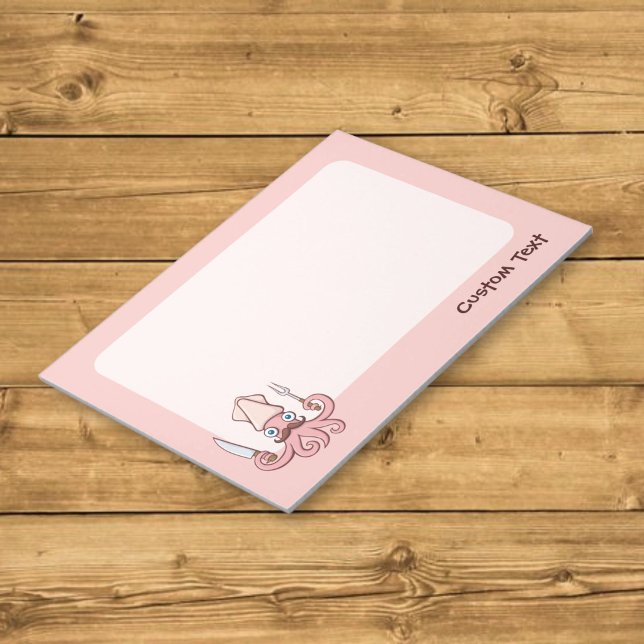 Squid Chef Cartoon Notepad (Creator Uploaded)