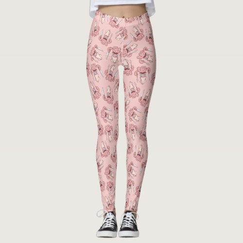 Squid Chef Cartoon Pattern Leggings