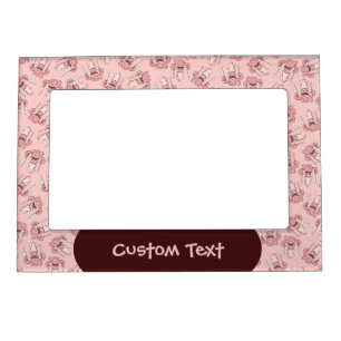 Squid Chef Cartoon Pattern Magnetic Frame