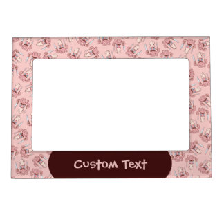Squid Chef Cartoon Pattern Magnetic Frame