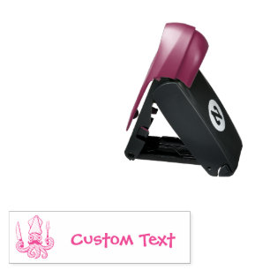 Squid Chef Cartoon Pocket Stamp
