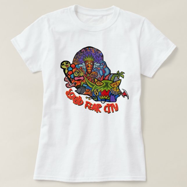 Squid Fear City Monster Mash T-Shirt (Design Front)