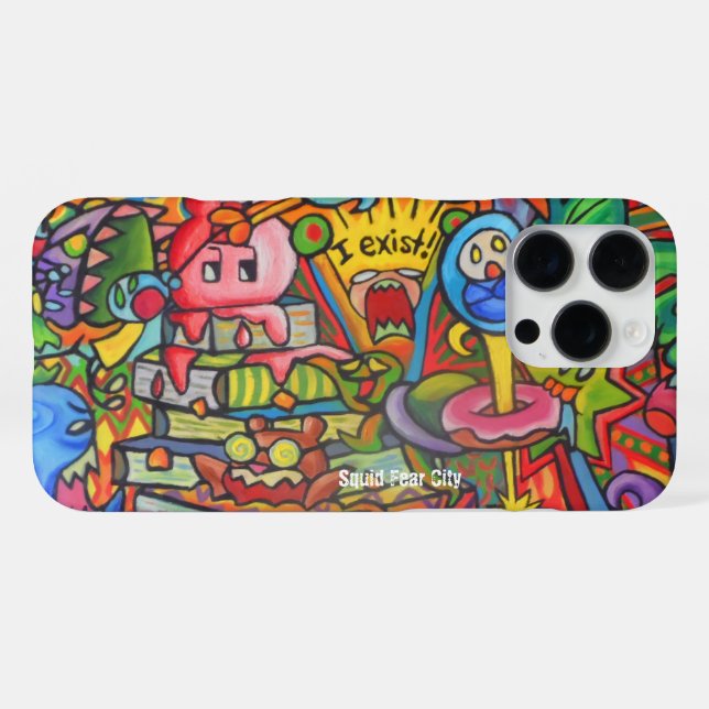 Squid Fear City Phone Cases by Casagiovanovic (Back Horizontal)