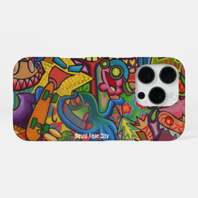 Squid Fear City Phone Cases by Casagiovanovic (Back Horizontal)