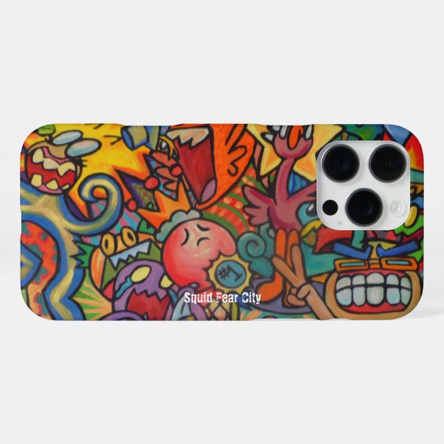 Squid Fear City Phone Cases by Casagiovanovic (Back Horizontal)