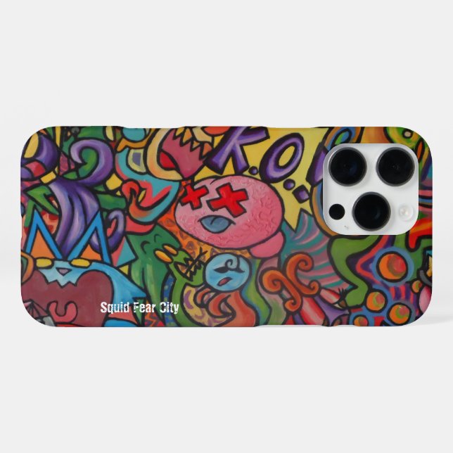 Squid Fear City Phone Cases by Casagiovanovic (Back Horizontal)