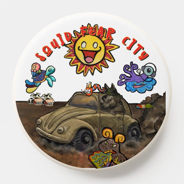 Squid Fear City RHINO EDITION  PopSocket (Popsocket)