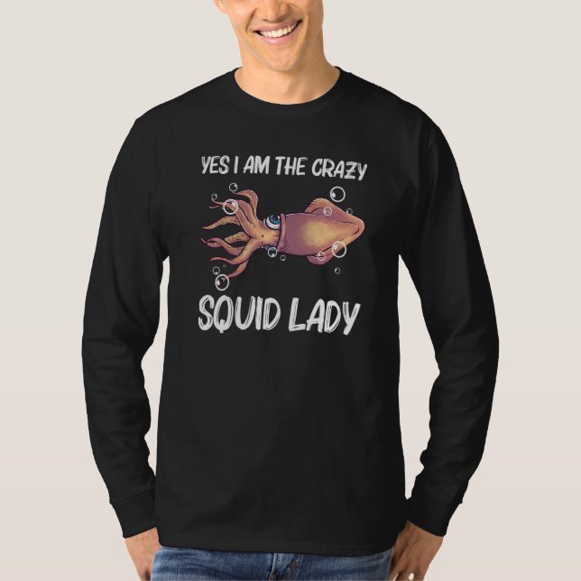 Squid  For Men Women Giant Squid Octopus Tentacles T-Shirt (Front)