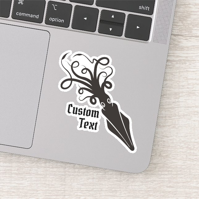 Squid icon black sticker (Detail)
