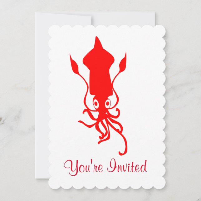 Squid Invitation (Front)