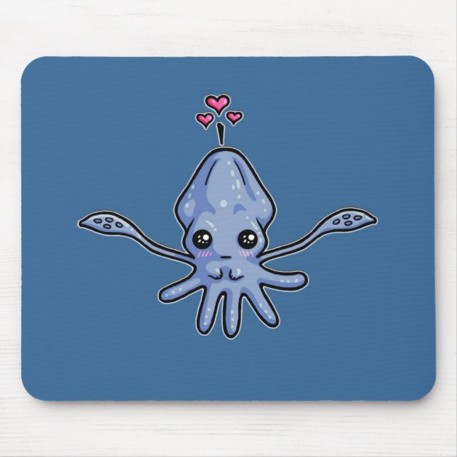 Squid Love Mouse Pad (Front)