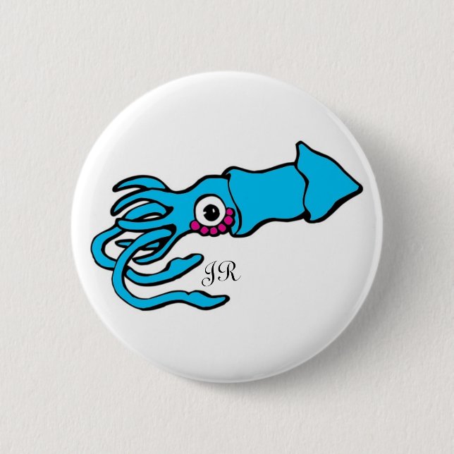 Squid Pinback Button (Front)