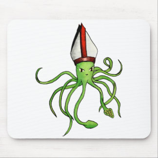 Squid Pope - mousepad