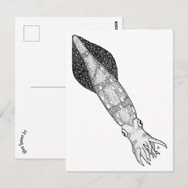 Squid Postcard (Front/Back)
