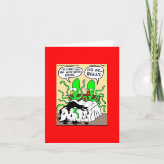 Squid Premanture Ejaculation Funny NoteCard