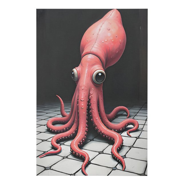 Squid Room Faux Canvas Print (Front)