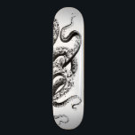 Squid Skateboard Deck<br><div class="desc">Vintage board - nasty squid tentacle design in black and white - simple and sleek. Govern yourselves accordingly.</div>