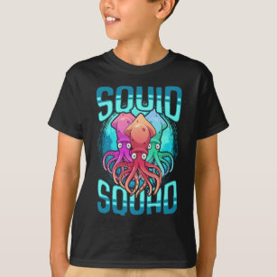 Squid Squad Sea Animal Ocean Lover Octopus Friends T-Shirt