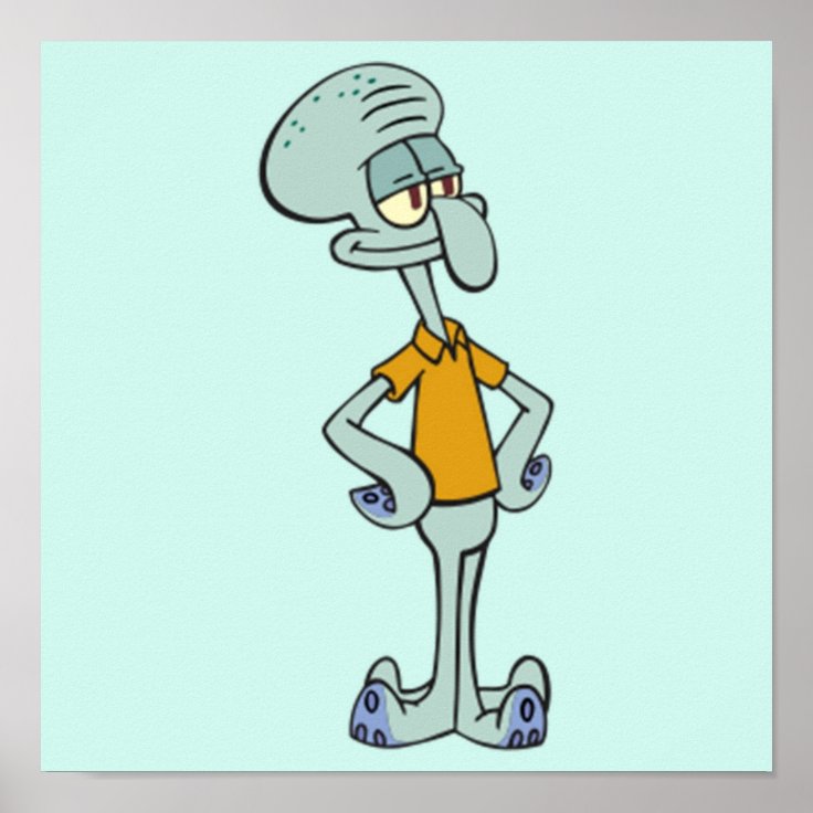 Squidward Tentacles Poster | Zazzle