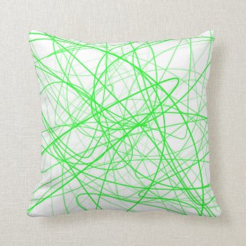 Squiggle Green Pillow