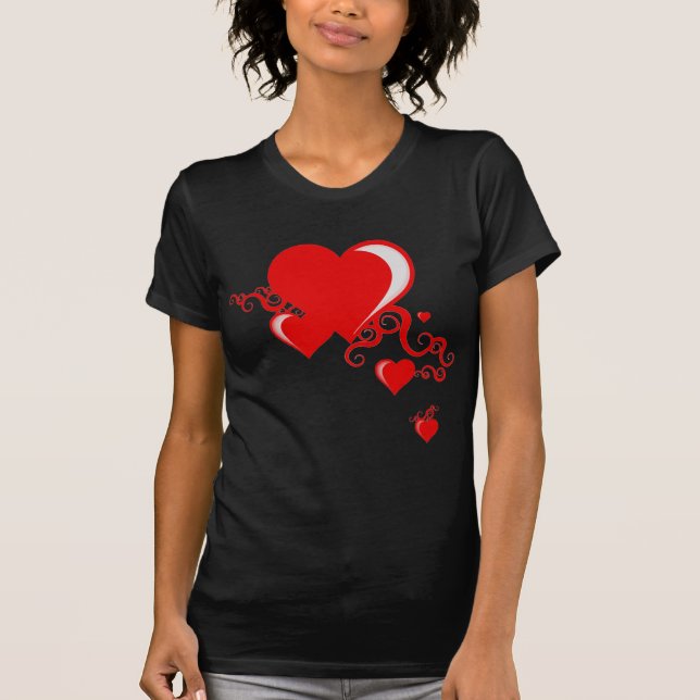 squiggle hearts. T-Shirt (Front)