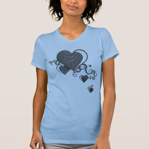 squiggle hearts. trance. T-Shirt