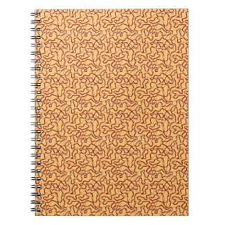 Squiggle Me That Gold Notebook
