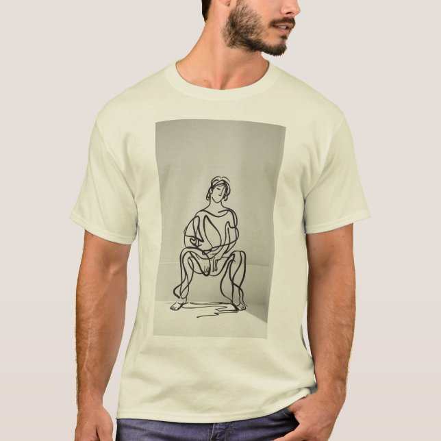 Squiggle Sitting Figure T-Shirt (Front)