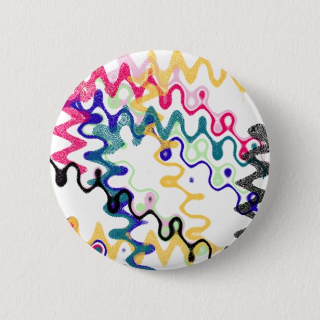 Squiggle Wave Button (Front)