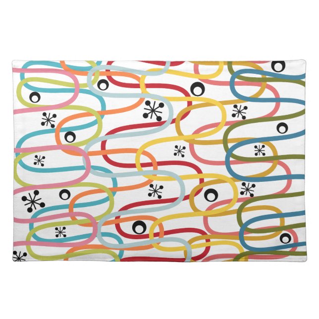 Squiggles Cloth Placemat (Front)