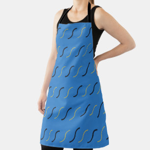 Squiggles of Blue Apron