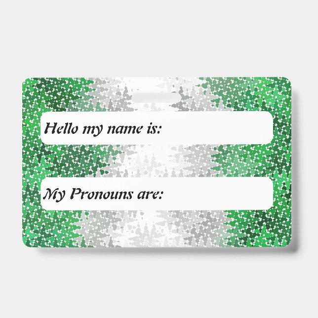 Squiggly Boho Customizable Grayromantic Pride Flag Badge (Front)