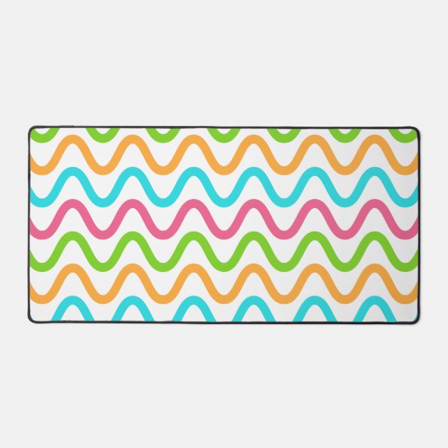 Squiggly Egg Paint Desk Mat (Front)