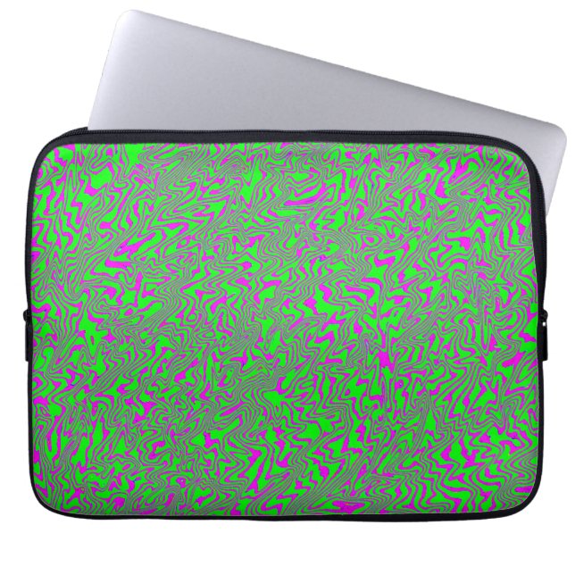 Squiggly Garden..... Laptop Sleeve (Front)