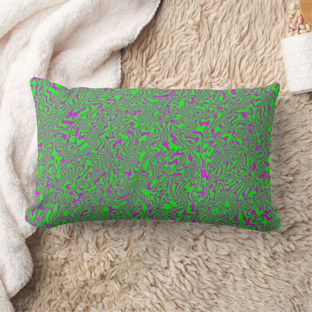 Squiggly Garden..... Lumbar Pillow (Blanket)