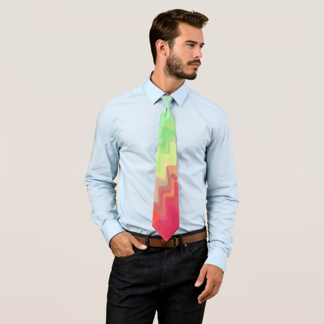 Squiggly Gradient Neck Tie (In Situ)