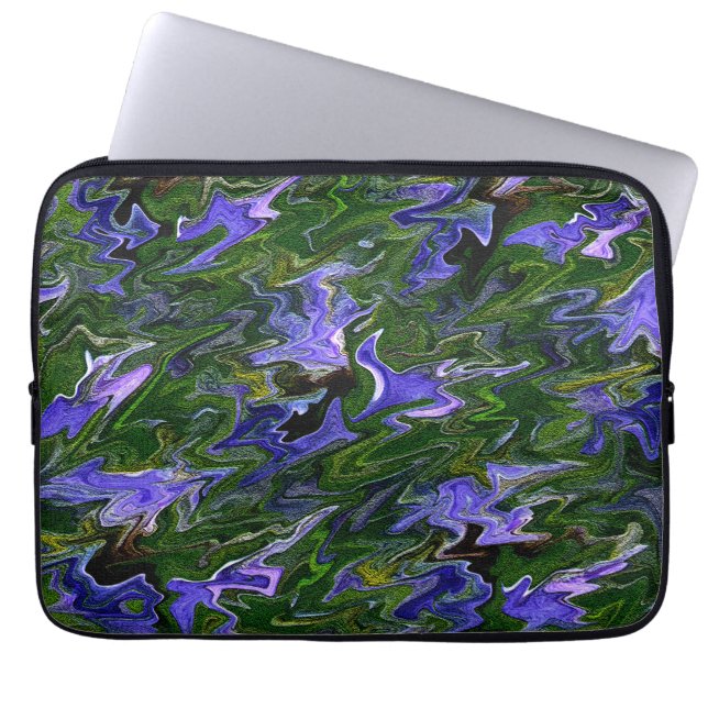 Squiggly Irises....... Laptop Sleeve (Front)
