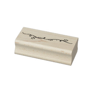 Squiggly Line No. 5 Rubber Stamp