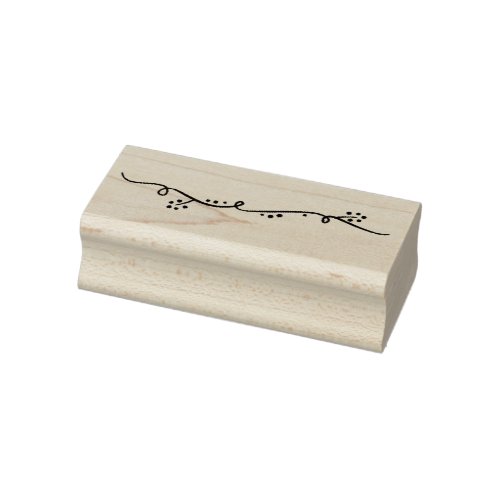 Squiggly Line No 5 Rubber Stamp