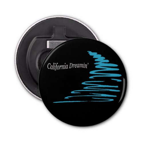 Squiggly Lines_California Dreamin_Aqua Bottle Opener