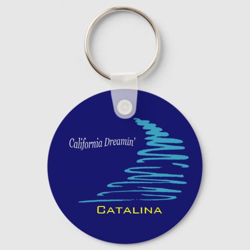 Squiggly Lines_California Dreamin_Catalina Keychain