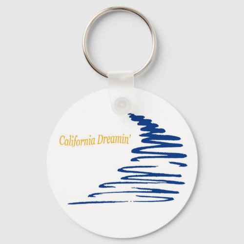 Squiggly Lines_California Dreamin keychain