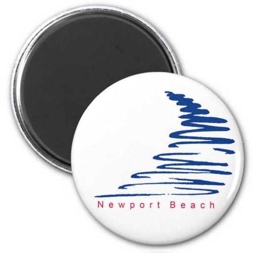Squiggly Lines_Newport Beach magnet